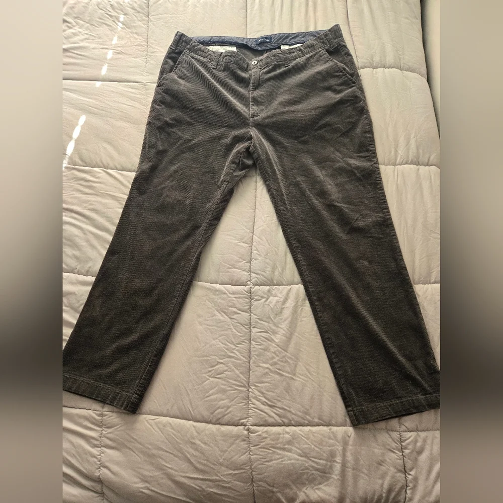 Nautica Men's Charcoal Corduroy Pants - Picture 3 of 4